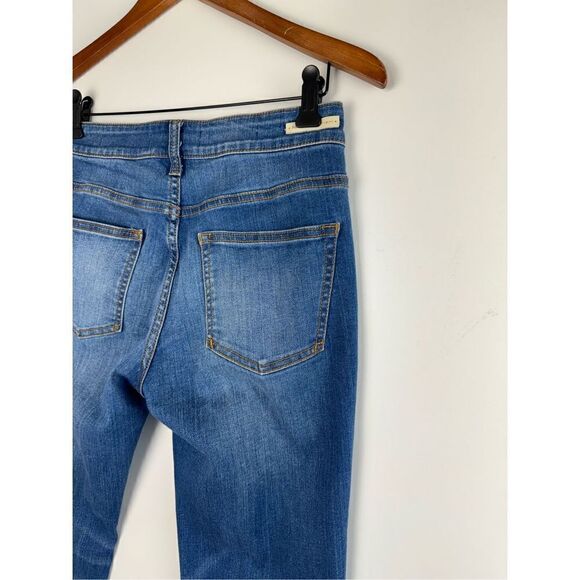 Anthropologie Pilcro Women's Blue Button Fly High-Rise Flare Jeans Size 26 - Picture 5 of 6